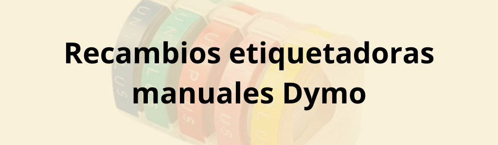 Recambios etiquetadoras manuales Dymo